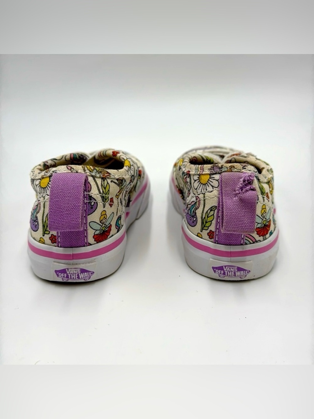 VANS Girls Authentic Skate Shoes Unicorn & Fairy
Print White/Pink Size 6 - Picture 5 of 14